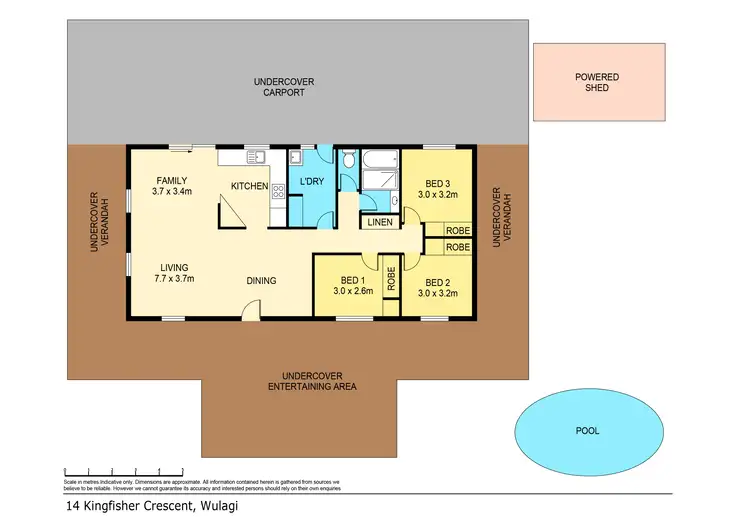 Floorplan of Homely house listing, 14 Kingfisher Crescent, Wulagi NT 812