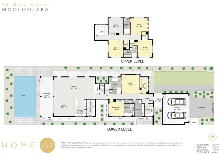 Floorplan of Homely house listing, 36 Meta Street, Mooloolaba QLD 4557