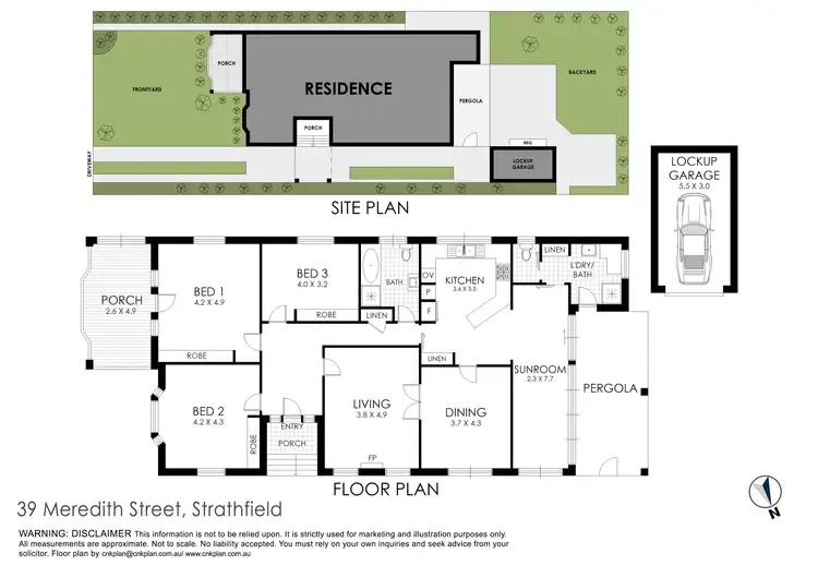 Floorplan of Homely house listing, 39 Meredith Street, Strathfield NSW 2135