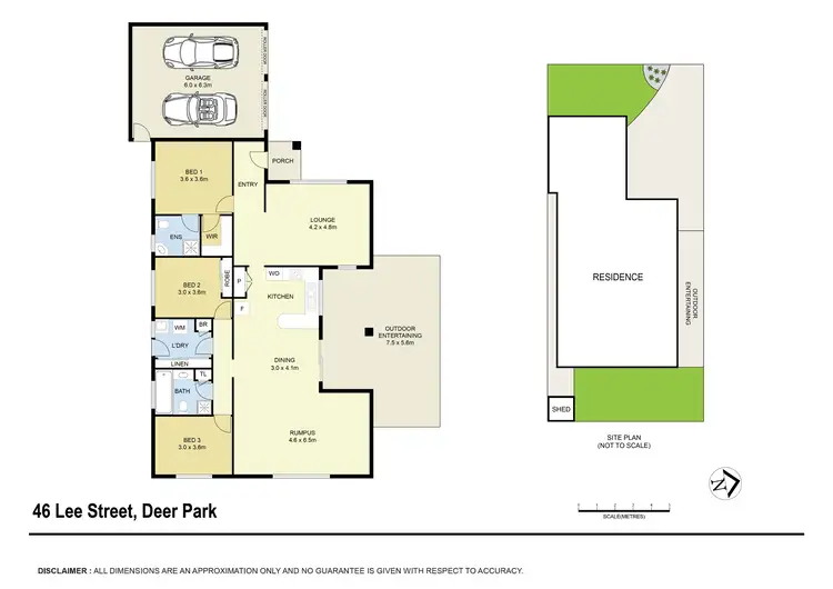 Floorplan of Homely house listing, 46 Lee Street, Deer Park VIC 3023