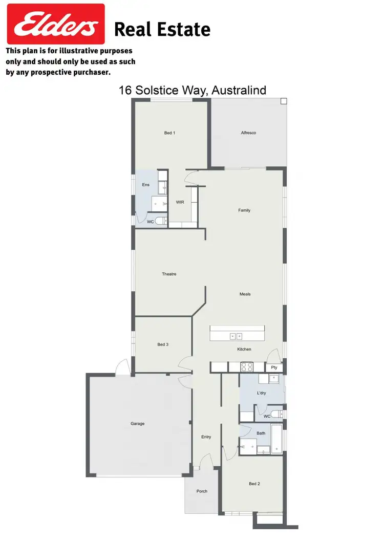 Floorplan of Homely house listing, 16 Solstice Way, Australind WA 6233