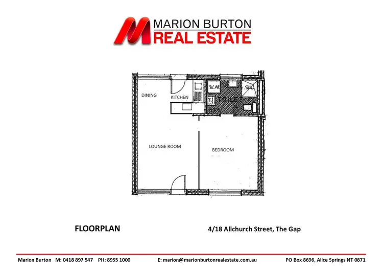 Floorplan of Homely unit listing, 4/18 Allchurch Street, The Gap NT 870