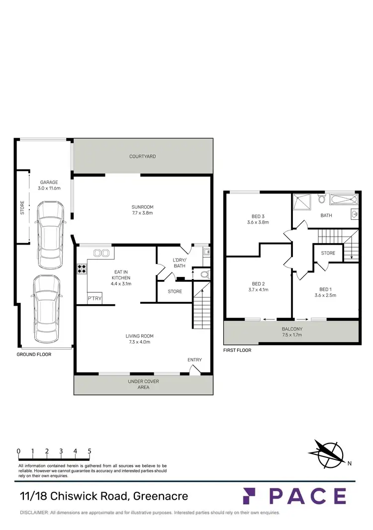 Floorplan of Homely townhouse listing, 11/18 Chiswick Road, Greenacre NSW 2190