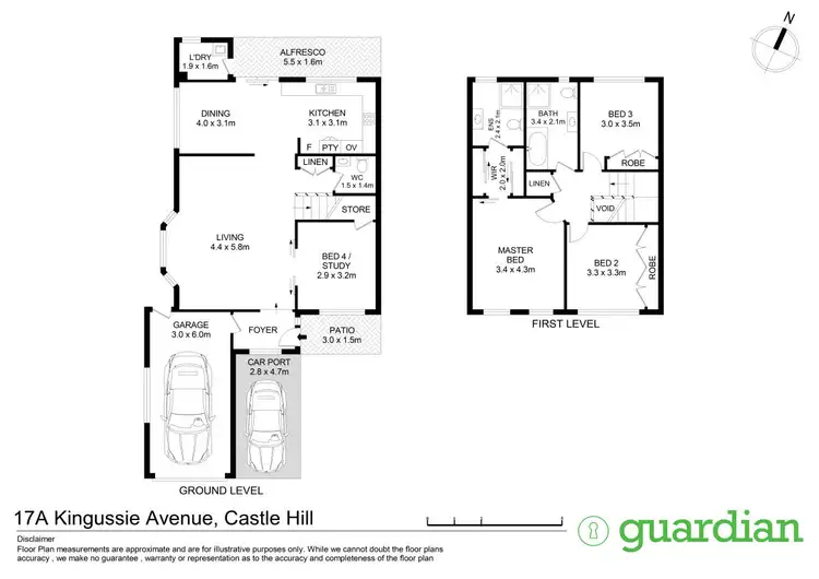 Floorplan of Homely house listing, 17a Kingussie Avenue, Castle Hill NSW 2154