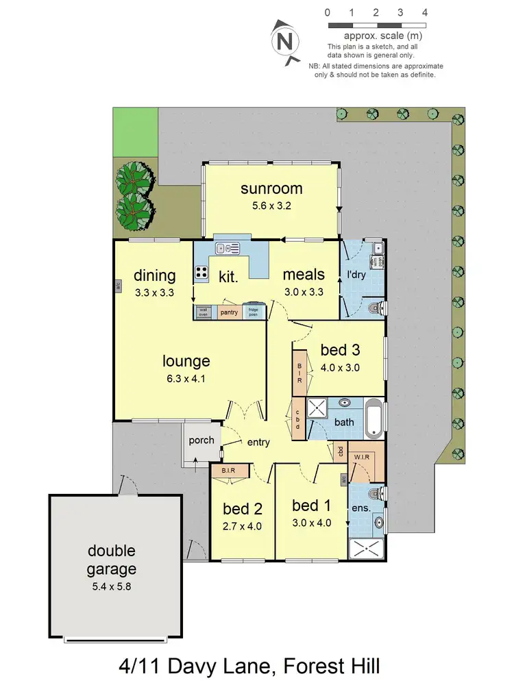Floorplan of Homely unit listing, 4/11 Davy Lane, Forest Hill VIC 3131