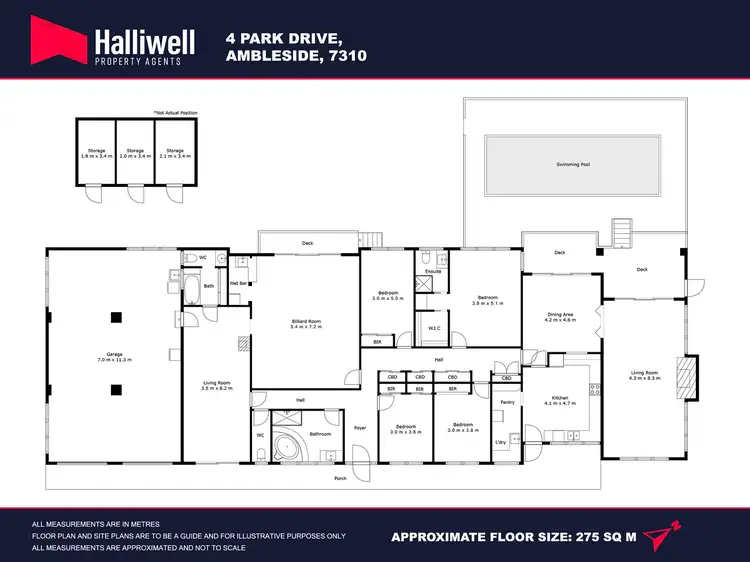 Floorplan of Homely house listing, 4 Park Drive, Ambleside TAS 7310