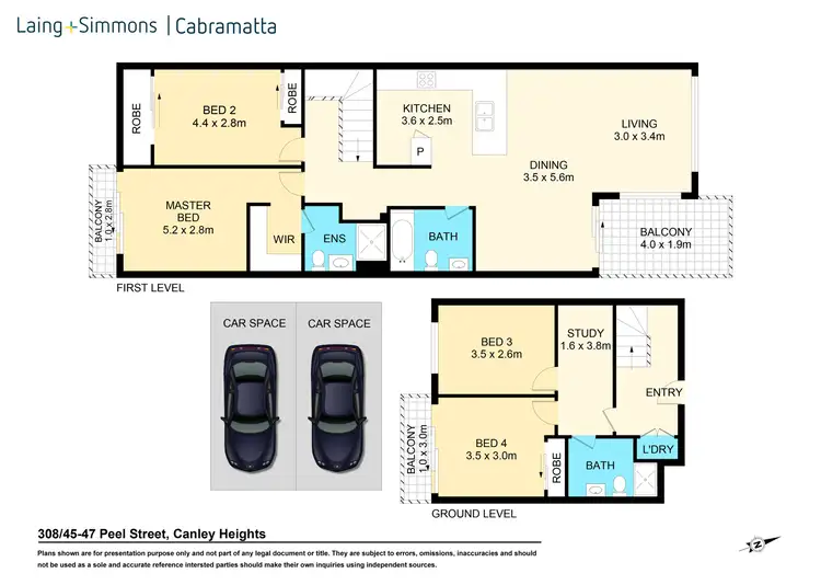 Floorplan of Homely apartment listing, 308/45-47 Peel Street, Canley Heights NSW 2166