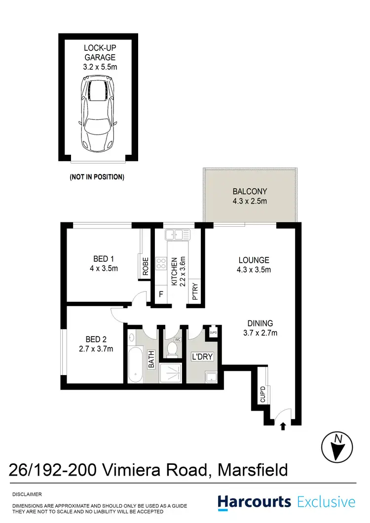 Floorplan of Homely unit listing, 26/192-200 Vimiera Road, Marsfield NSW 2122