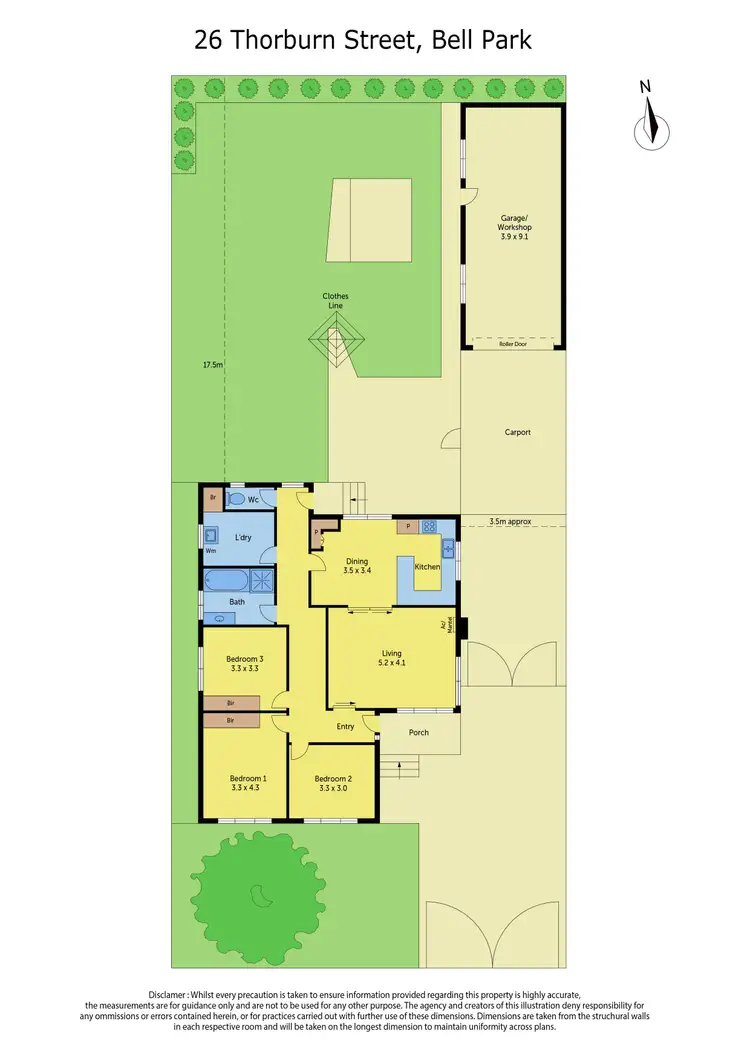 Floorplan of Homely house listing, 26 Thorburn Street, Bell Park VIC 3215