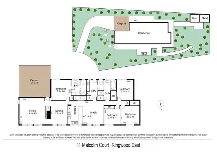 Floorplan of Homely house listing, 11 Malcolm Court, Ringwood East VIC 3135
