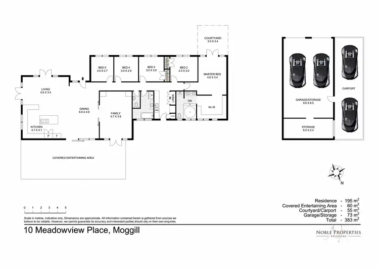 Floorplan of Homely house listing, 10 Meadowview Place, Moggill QLD 4070