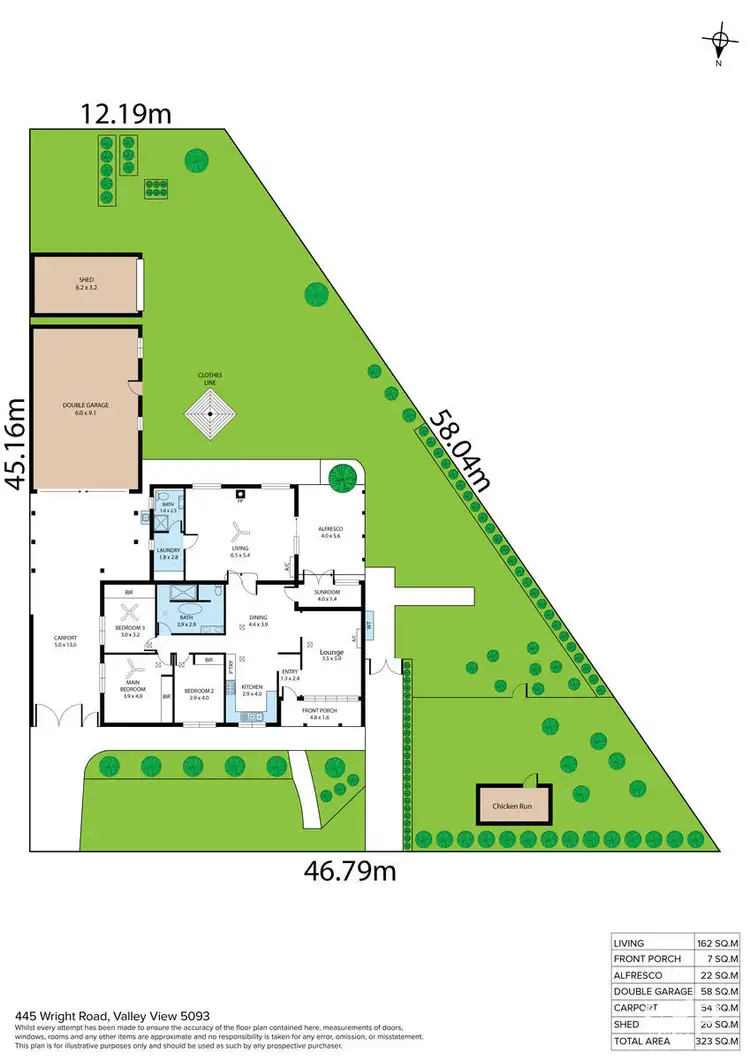 Floorplan of Homely house listing, 445 Wright Road, Valley View SA 5093