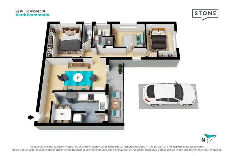 Floorplan of Homely apartment listing, 2/10-12 Albert Street, North Parramatta NSW 2151
