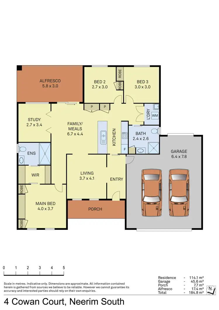Floorplan of Homely house listing, 4 Cowan Court, Neerim South VIC 3831