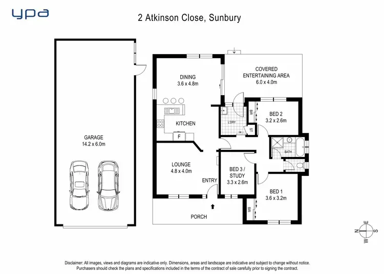 Floorplan of Homely house listing, 2 Atkinson Close, Sunbury VIC 3429