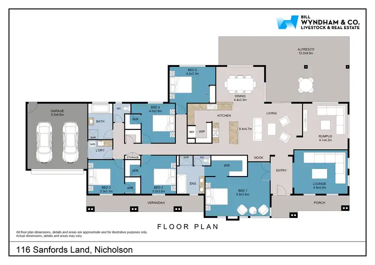Floorplan of Homely rural property listing, 116 Sanfords Lane, Nicholson VIC 3882