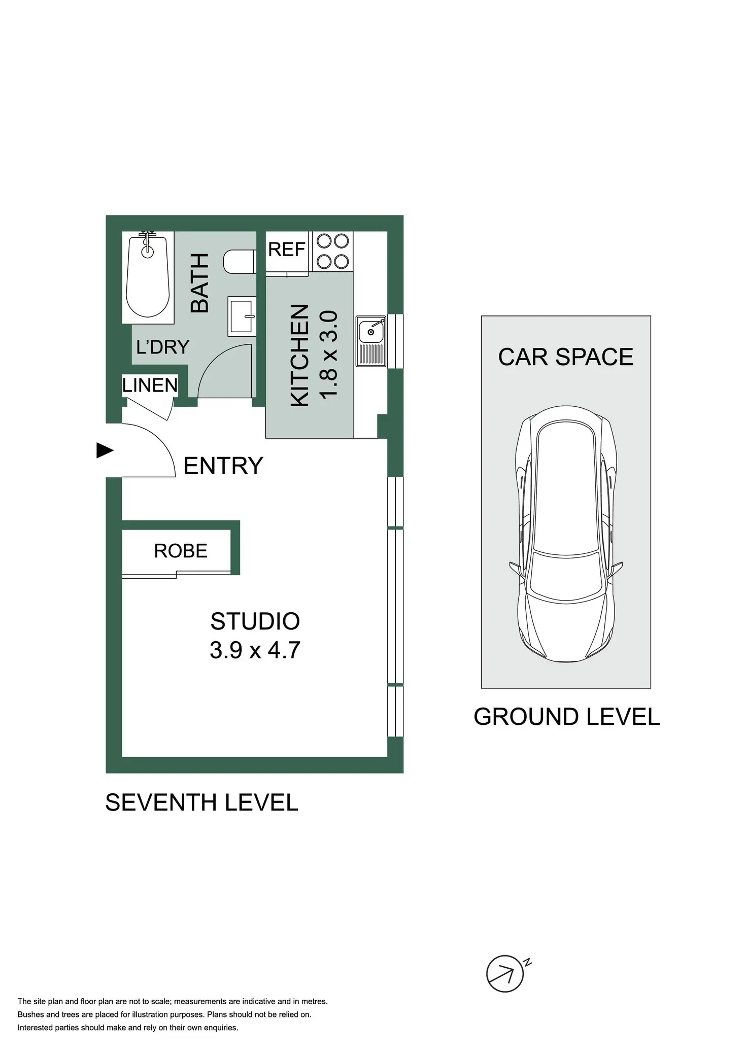 Floorplan of Homely studio listing, 73/49-51 Cook Road, Centennial Park NSW 2021