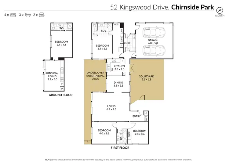 Floorplan of Homely house listing, 52 Kingswood Drive, Chirnside Park VIC 3116