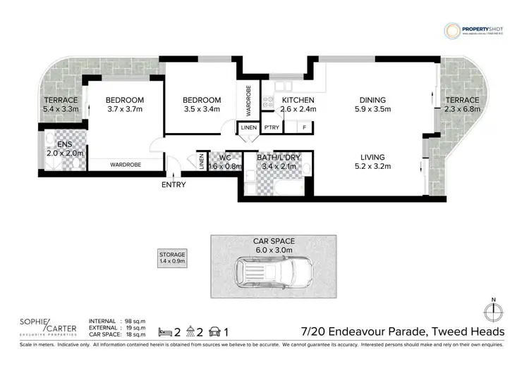 Floorplan of Homely unit listing, 7/20 Endeavour Parade, Tweed Heads NSW 2485