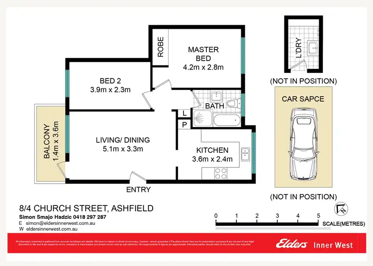 Floorplan of Homely unit listing, 8/4 Church Street, Ashfield NSW 2131