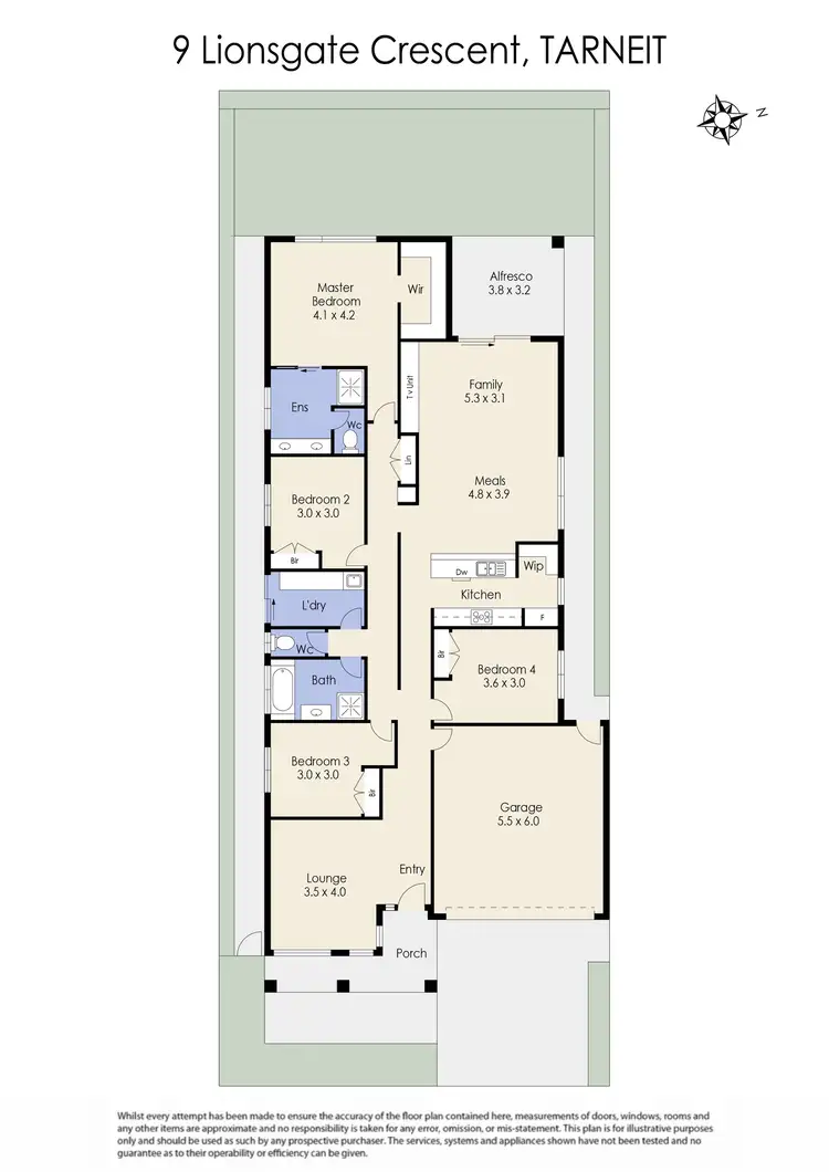 Floorplan of Homely house listing, 9 Lionsgate Crescent, Tarneit VIC 3029