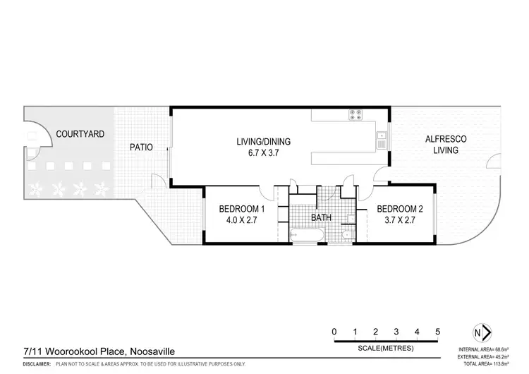 Floorplan of Homely villa listing, 7/11 Woorookool Place, Noosaville QLD 4566