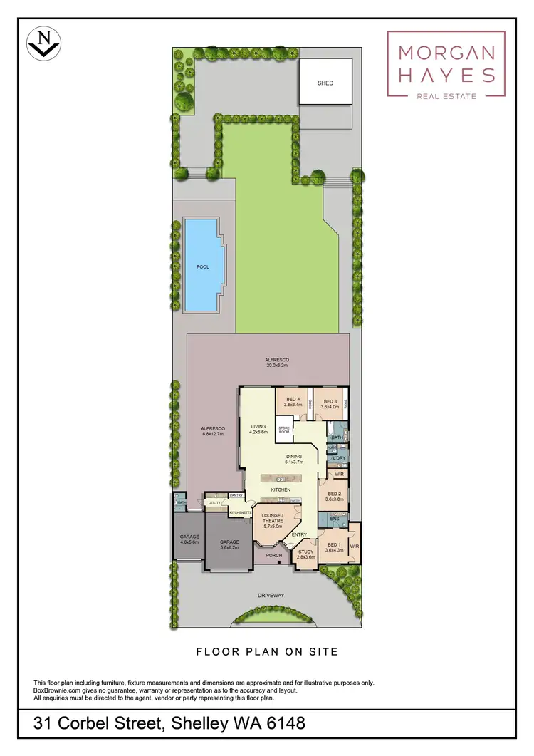 Floorplan of Homely house listing, 31 Corbel Street, Shelley WA 6148