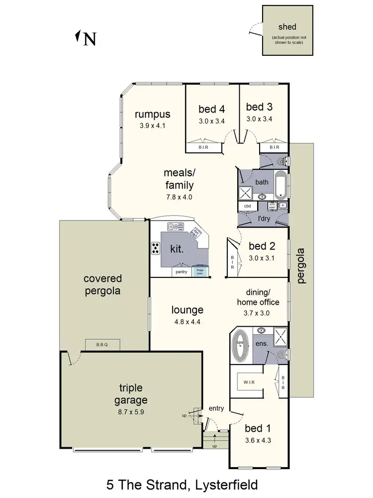 Floorplan of Homely house listing, 5 The Strand, Lysterfield VIC 3156