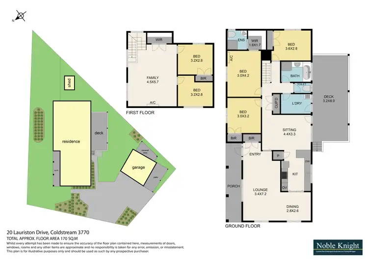 Floorplan of Homely house listing, 20 Lauriston Drive, Coldstream VIC 3770