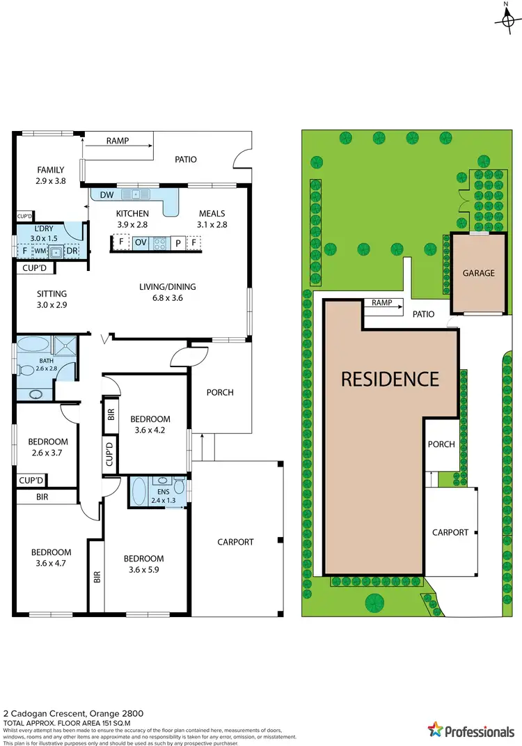 Floorplan of Homely house listing, 2 Cadogan Crescent, Orange NSW 2800