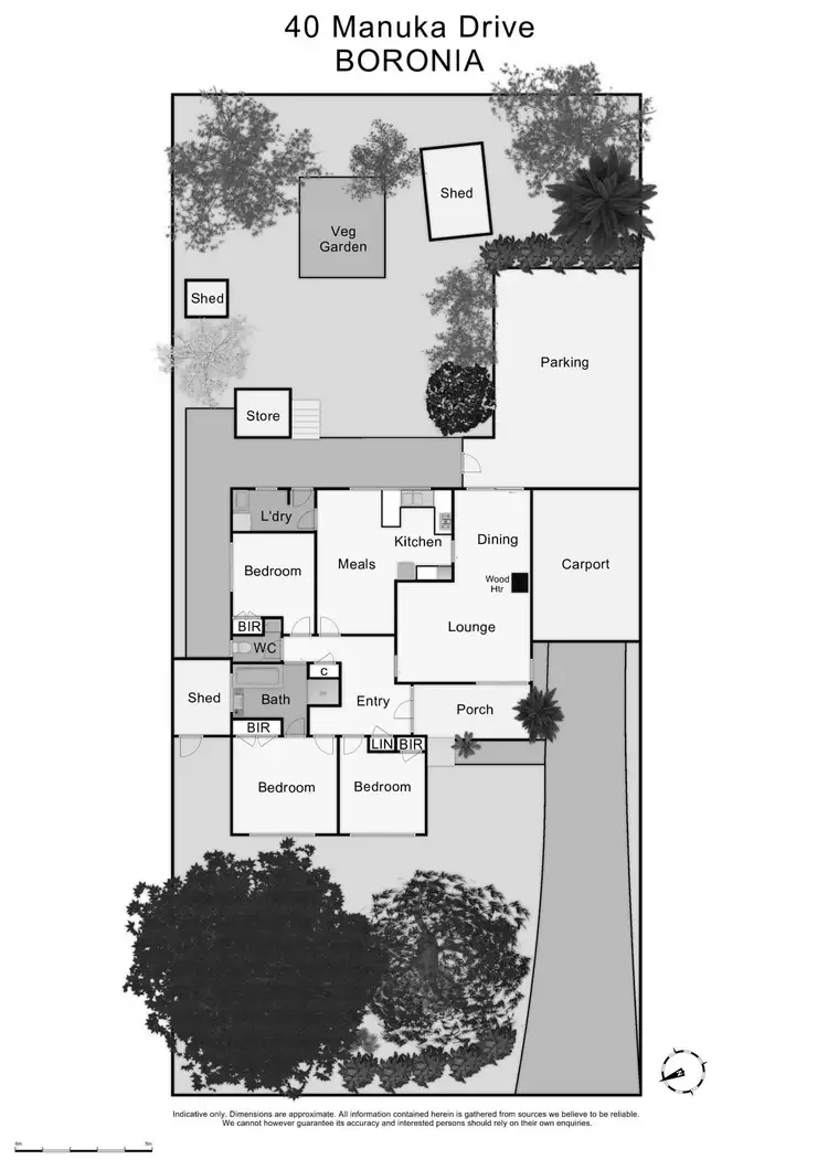 Floorplan of Homely house listing, 40 Manuka Drive, Boronia VIC 3155