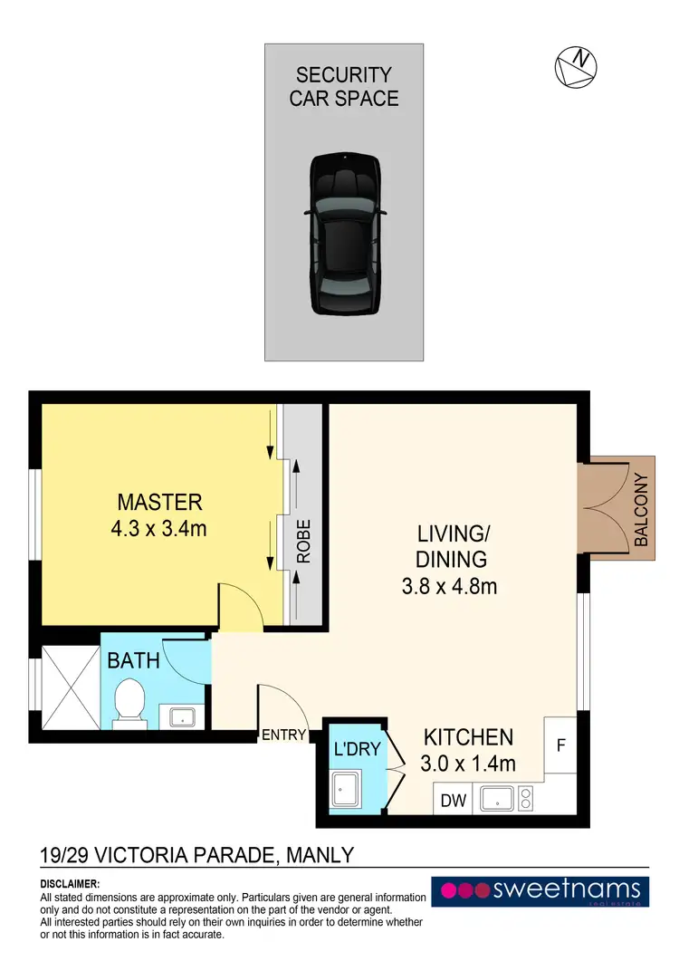 Floorplan of Homely apartment listing, 19/29 Victoria Parade, Manly NSW 2095