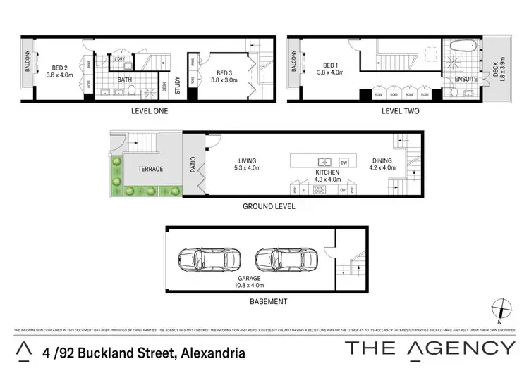 Floorplan of Homely townhouse listing, 4/92 Buckland Street, Alexandria NSW 2015