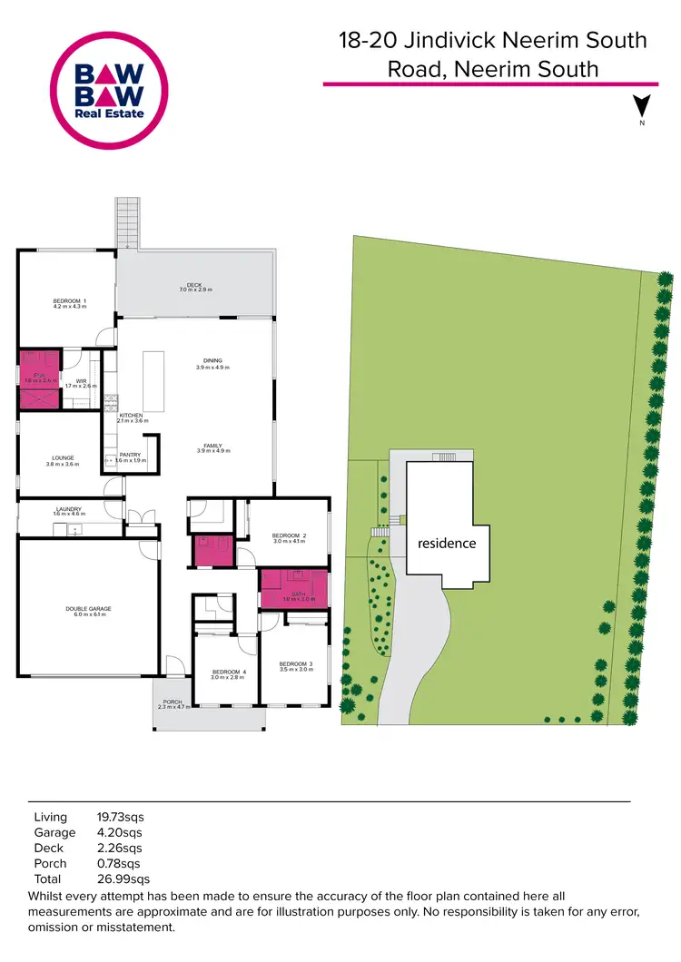 Floorplan of Homely house listing, 18-20 Jindivick-Neerim South Road, Neerim South VIC 3831
