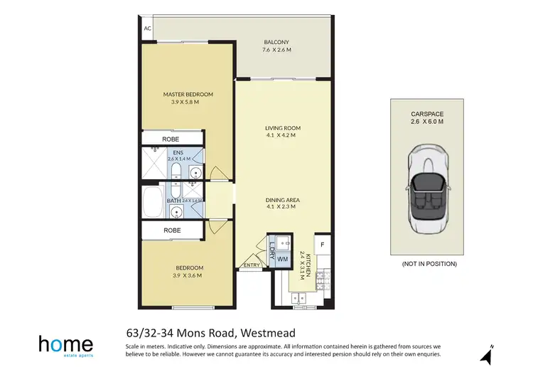 Floorplan of Homely apartment listing, 63/32-34 Mons Road, Westmead NSW 2145