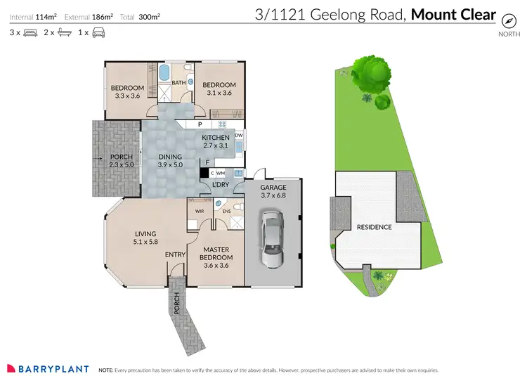 Floorplan of Homely house listing, 3/1121-1123 Geelong Road, Mount Clear VIC 3350