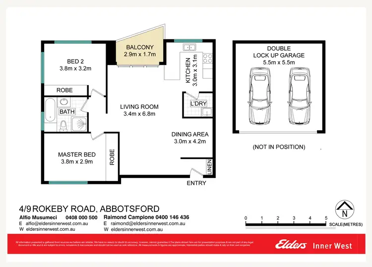 Floorplan of Homely apartment listing, 4/9-11 Rokeby Road, Abbotsford NSW 2046