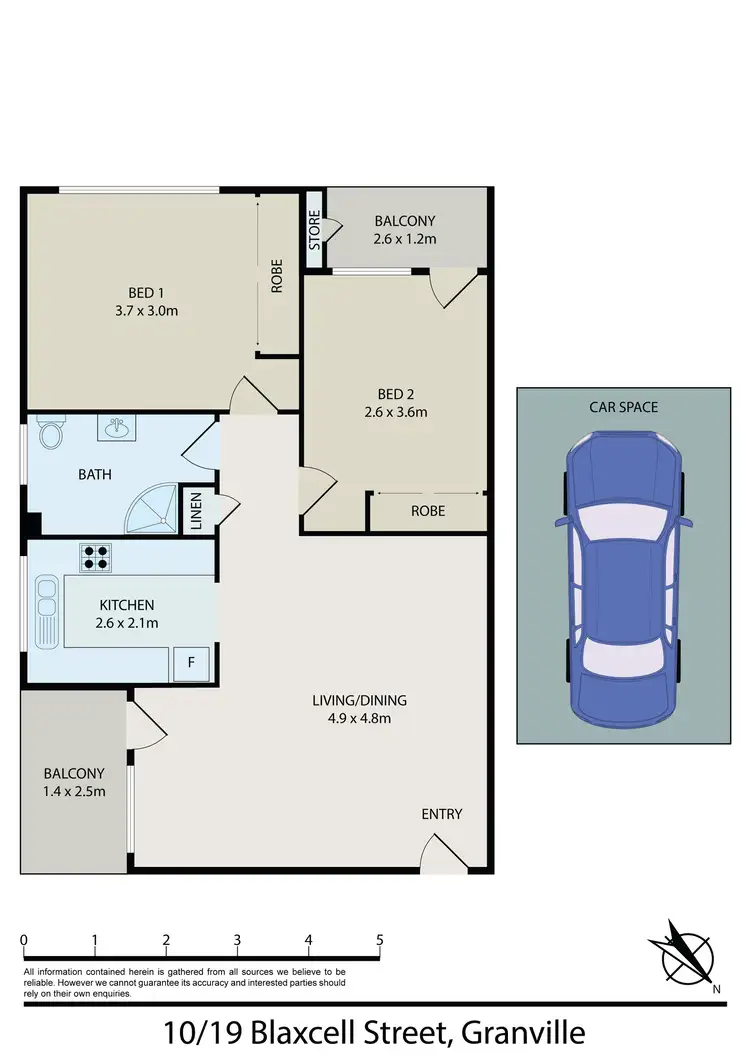 Floorplan of Homely unit listing, 10/19 Blaxcell Street, Granville NSW 2142