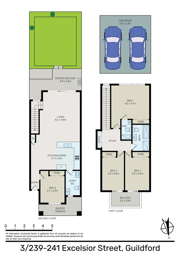 Floorplan of Homely townhouse listing, 3/239-241 Excelsior Street, Guildford NSW 2161