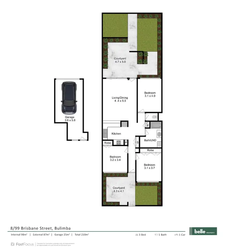 Floorplan of Homely apartment listing, 8/99 Brisbane Street, Bulimba QLD 4171
