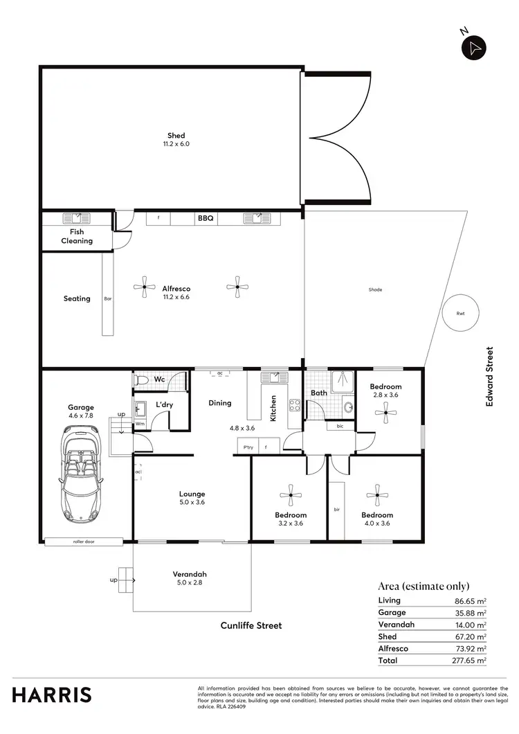Floorplan of Homely house listing, 7 Cunliffe Street, Port Hughes SA 5558