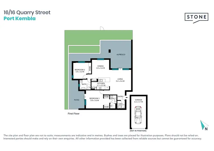 Floorplan of Homely apartment listing, 16/16 Quarry Street, Port Kembla NSW 2505