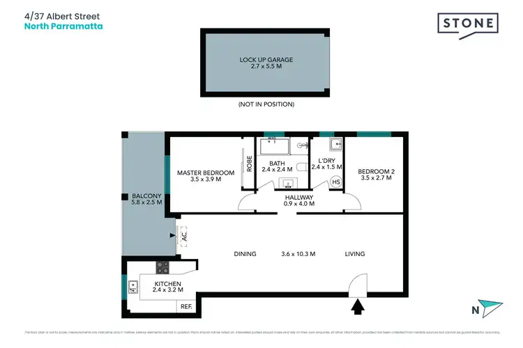 Floorplan of Homely apartment listing, 4/37 Albert Street, North Parramatta NSW 2151