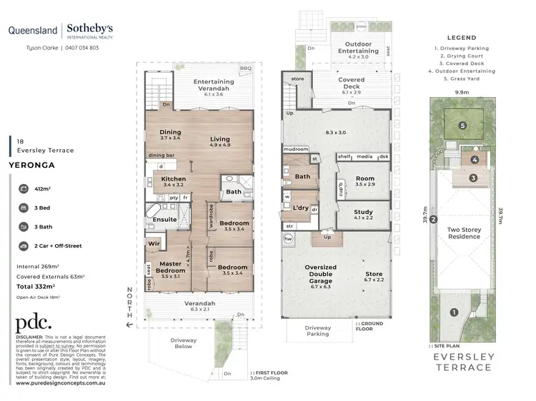 Floorplan of Homely house listing, 18 Eversley Terrace, Yeronga QLD 4104
