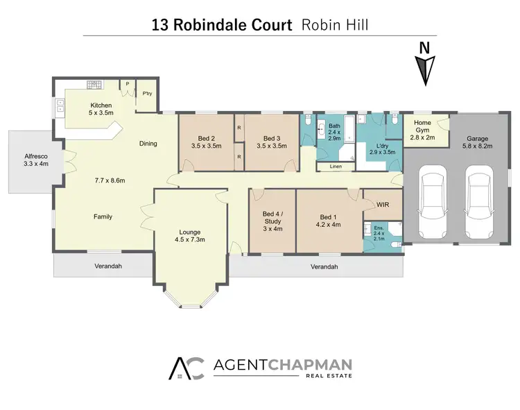 Floorplan of Homely house listing, 13 Robindale Court, Robin Hill NSW 2795