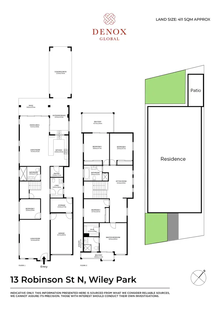Floorplan of Homely house listing, 13 Robinson Street North, Wiley Park NSW 2195