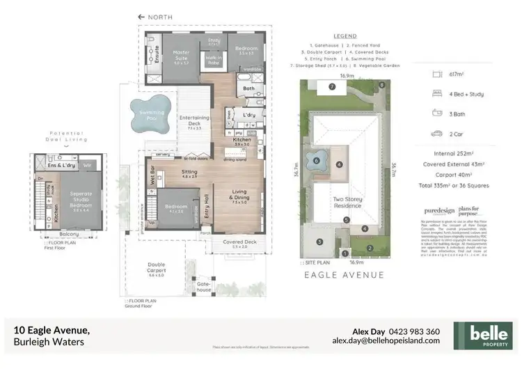 Floorplan of Homely house listing, 10 Eagle Avenue, Burleigh Waters QLD 4220