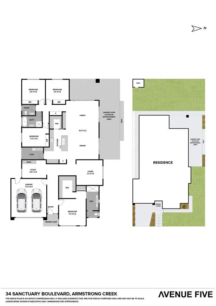 Floorplan of Homely house listing, 34 Sanctuary Boulevard, Armstrong Creek VIC 3217