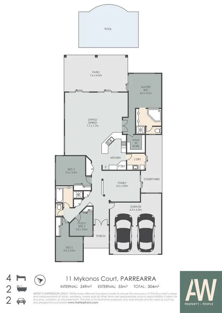 Floorplan of Homely house listing, 11 Mykonos Court, Kawana Island QLD 4575