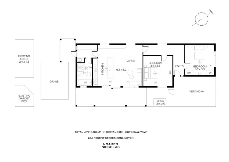 Floorplan of Homely house listing, 28A Regent Street, Kensington SA 5068